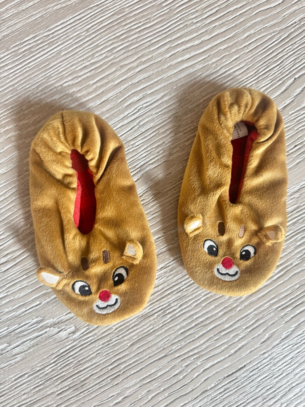 Rudolph toddler slippers 2T